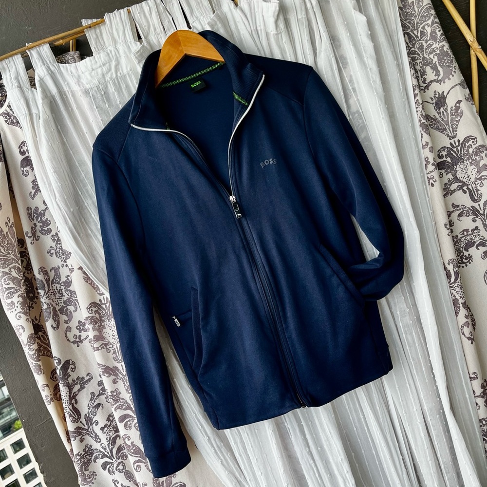 Boss Navy Blue Athletic Jacket